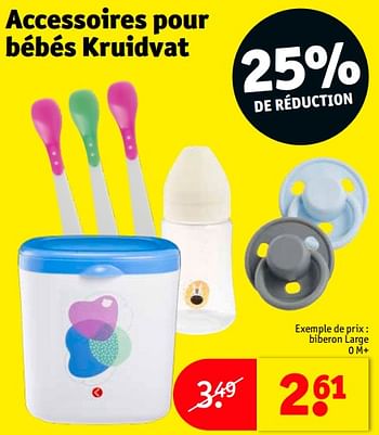 Promotions Accessoires pour bébés kruidvat biberon large - Produit maison - Kruidvat - Valide de 05/12/2023 à 10/12/2023 chez Kruidvat