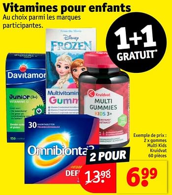 Promotions Gommes multi kids kruidvat - Produit maison - Kruidvat - Valide de 05/12/2023 à 10/12/2023 chez Kruidvat