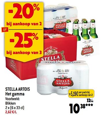 Promotions Stella artois - Stella Artois - Valide de 06/12/2023 à 12/12/2023 chez Smatch
