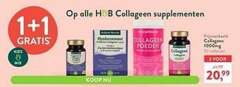 Promotions Collagen 1000mg - Produit maison - Holland & Barrett - Valide de 03/12/2023 à 10/12/2023 chez Holland & Barret