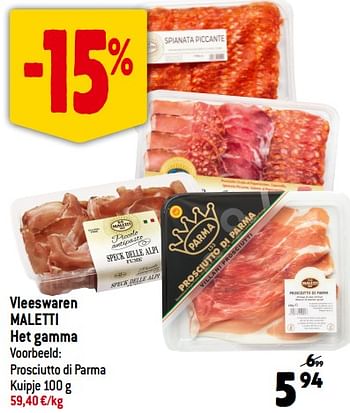 Promoties Vleeswaren maletti - Maletti - Geldig van 06/12/2023 tot 12/12/2023 bij Louis Delhaize