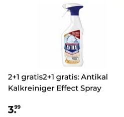 Promoties 2+1 gratis antikal kalkreiniger effect spray - Antikal - Geldig van 07/12/2023 tot 10/12/2023 bij Plein