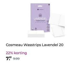 Promoties Cosmeau wasstrips lavendel - Cosmeau - Geldig van 07/12/2023 tot 10/12/2023 bij Plein