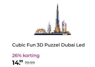 Promoties Cubic fun 3d puzzel dubai led - Cubic Fun - Geldig van 07/12/2023 tot 10/12/2023 bij Plein