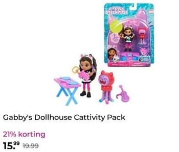 Promoties Gabby`s dollhouse cattivity pack - Spin Master - Geldig van 07/12/2023 tot 10/12/2023 bij Plein