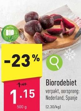 Promoties Biorodebiet - Huismerk - Aldi - Geldig van 11/12/2023 tot 16/12/2023 bij Aldi