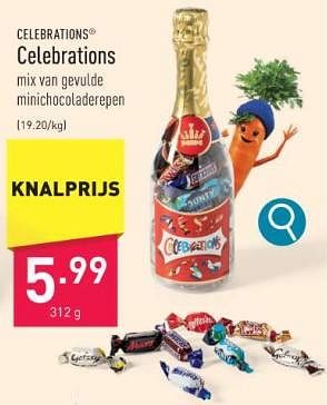 Promoties Celebrations - Celebrations - Geldig van 11/12/2023 tot 22/12/2023 bij Aldi
