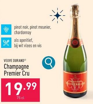 Promotions Champagne premier cru - Champagne - Valide de 11/12/2023 à 22/12/2023 chez Aldi