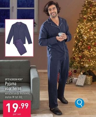 Promoties Pyjama voor heren - UP2Fashion - Geldig van 13/12/2023 tot 22/12/2023 bij Aldi