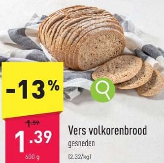 Promoties Vers volkorenbrood - Huismerk - Aldi - Geldig van 11/12/2023 tot 16/12/2023 bij Aldi