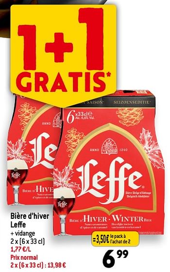 Promotions Bière d’hiver leffe - Leffe - Valide de 06/12/2023 à 12/12/2023 chez Smatch