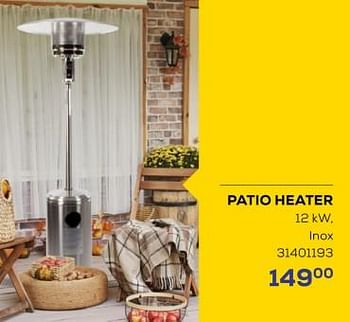 Promoties Patio heater - Huismerk - Supra Bazar - Geldig van 05/12/2023 tot 04/01/2024 bij Supra Bazar