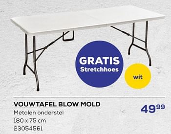 Promoties Vouwtafel blow mold - Huismerk - Supra Bazar - Geldig van 05/12/2023 tot 04/01/2024 bij Supra Bazar