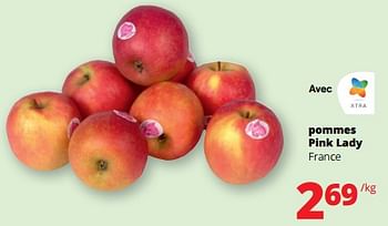 Promoties Pommes pink lady - Huismerk - Spar Retail - Geldig van 30/11/2023 tot 13/12/2023 bij Spar (Colruytgroup)