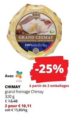 Promotions Chimay grand fromage chimay - Chimay - Valide de 30/11/2023 à 13/12/2023 chez Spar (Colruytgroup)