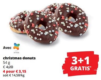 Promotions Christmas donuts - Produit Maison - Spar Retail - Valide de 30/11/2023 à 13/12/2023 chez Spar (Colruytgroup)