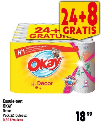Promotions Essuie-tout okay - Okay - Valide de 06/12/2023 à 12/12/2023 chez Match