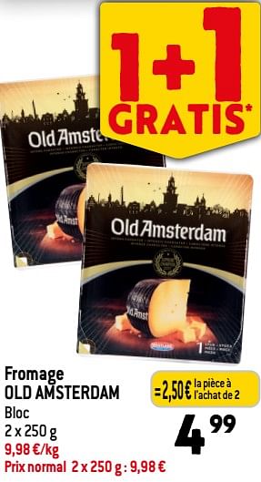 Promotions Fromage old amsterdam - Old Amsterdam - Valide de 06/12/2023 à 12/12/2023 chez Match