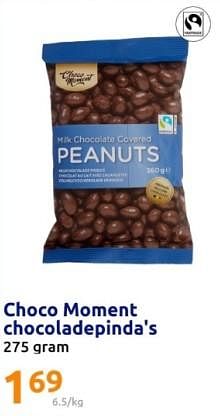 Promoties Choco moment chocoladepinda`s - Choco Moment - Geldig van 06/12/2023 tot 12/12/2023 bij Action