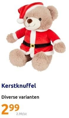 Promoties Kerstknuffel - Huismerk - Action - Geldig van 06/12/2023 tot 12/12/2023 bij Action