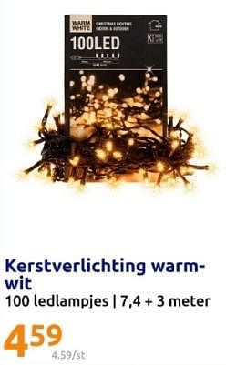 Promoties Kerstverlichting warm- wit - Huismerk - Action - Geldig van 06/12/2023 tot 12/12/2023 bij Action
