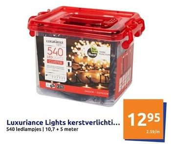 Promoties Luxuriance lights kerstverlichting - Luxuriance - Geldig van 06/12/2023 tot 12/12/2023 bij Action