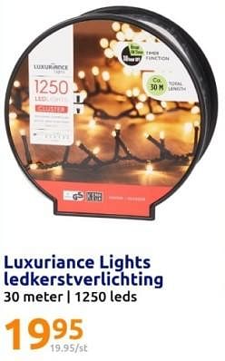 Promoties Luxuriance lights ledkerstverlichting - Luxuriance - Geldig van 06/12/2023 tot 12/12/2023 bij Action