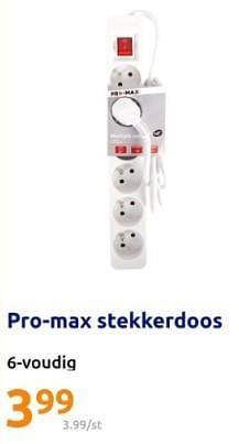 Promoties Pro-max stekkerdoos - ProMax - Geldig van 06/12/2023 tot 12/12/2023 bij Action