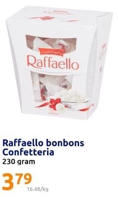 Promoties Raffaello bonbons confetteria - Raffaello - Geldig van 06/12/2023 tot 12/12/2023 bij Action