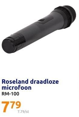 Promoties Roseland draadloze microfoon - Roseland - Geldig van 06/12/2023 tot 12/12/2023 bij Action