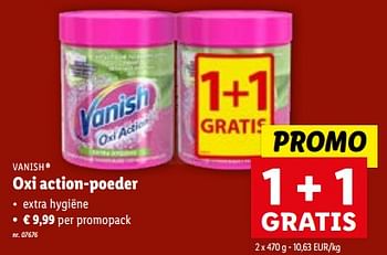 Promoties Oxi action-poeder - Vanish - Geldig van 13/12/2023 tot 19/12/2023 bij Lidl
