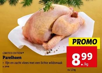 Promoties Parelhoen - Limited Edition - Geldig van 13/12/2023 tot 19/12/2023 bij Lidl