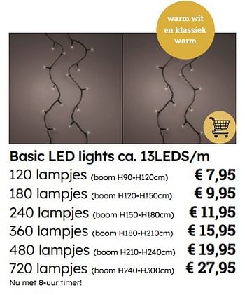 Promoties Basic led lights - Huismerk - Multi Bazar - Geldig van 06/11/2023 tot 25/12/2023 bij Multi Bazar