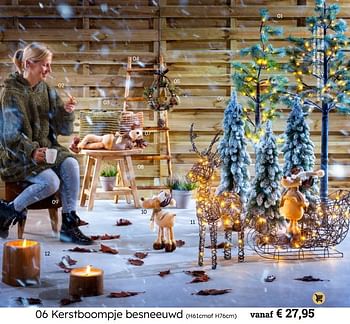 Promoties Kerstboompje besneeuwd - Huismerk - Multi Bazar - Geldig van 06/11/2023 tot 25/12/2023 bij Multi Bazar