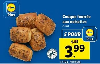 Promotions Couque fourrée aux noisettes - Produit maison - Lidl - Valide de 13/12/2023 à 19/12/2023 chez Lidl