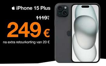 Promoties Apple iphone 15 plus - Apple - Geldig van 01/12/2023 tot 17/12/2023 bij Orange