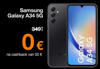 Promoties Samsung galaxy a34 5g - Samsung - Geldig van 01/12/2023 tot 17/12/2023 bij Orange