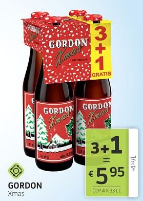 Promotions Gordon xmas - Gordon - Valide de 01/12/2023 à 14/12/2023 chez BelBev