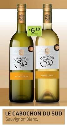 Promotions Le cabochon du sud sauvignon blanc - Vins blancs - Valide de 01/12/2023 à 14/12/2023 chez BelBev