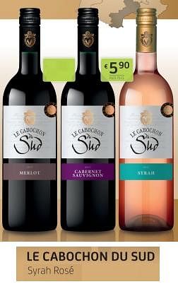 Promoties Le cabochon du sud syrah rosé - Rosé wijnen - Geldig van 01/12/2023 tot 14/12/2023 bij BelBev