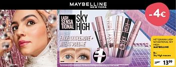 Promoties Sky high mascara - Maybelline - Geldig van 07/12/2023 tot 19/12/2023 bij DI