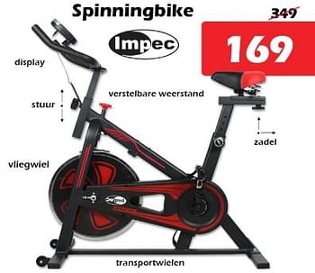 Promoties Impec spinningbike - Impec - Geldig van 30/11/2023 tot 17/12/2023 bij Itek