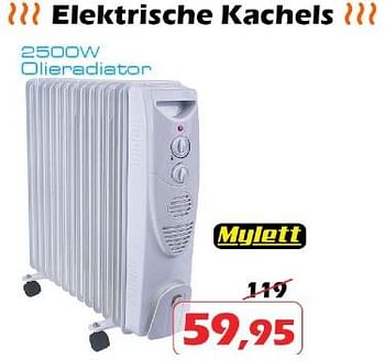 Promoties Mylett elektrische kachels olieradiator - Mylett  - Geldig van 30/11/2023 tot 17/12/2023 bij Itek