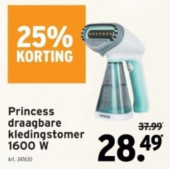 Promoties Princess draagbare kledingstomer - Princess - Geldig van 29/11/2023 tot 12/12/2023 bij Gamma
