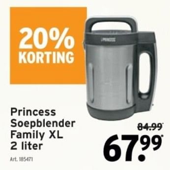 Promoties Princess soepblender family xl - Princess - Geldig van 29/11/2023 tot 12/12/2023 bij Gamma