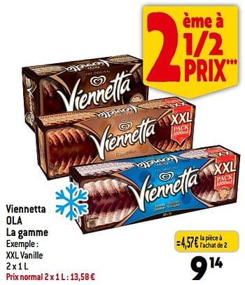 Promotions Viennetta ola - Ola - Valide de 06/12/2023 à 12/12/2023 chez Louis Delhaize