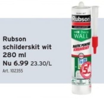 Promoties Rubson schilderskit wit - Rubson - Geldig van 29/11/2023 tot 12/12/2023 bij Gamma