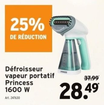 Promotions Défroisseur vapeur portatif princess - Princess - Valide de 29/11/2023 à 12/12/2023 chez Gamma