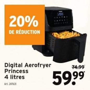 Promotions Digital aerofryer princess - Princess - Valide de 29/11/2023 à 12/12/2023 chez Gamma