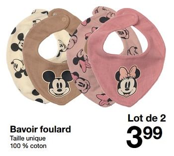 Promotions Bavoir foulard - Produit maison - Zeeman  - Valide de 09/12/2023 à 15/12/2023 chez Zeeman